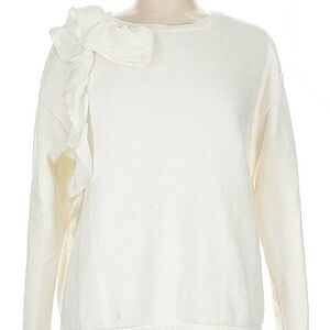 Simply Vera Vera Wang Cream Ruffle Sweater